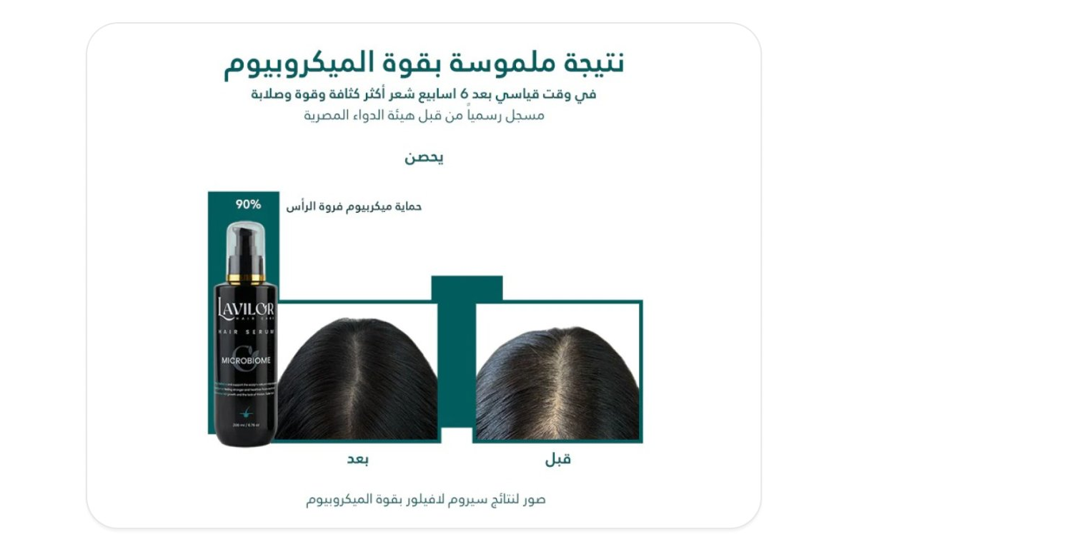 Tangible results with the power of microbiome — before and after photos of Lavilor results